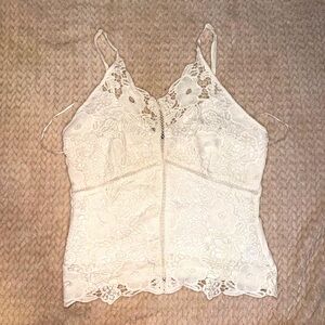 Ambiance White Cream Bustier Camisole